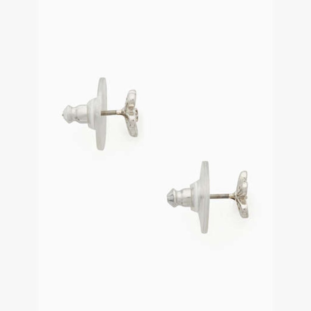 kate spade Silver Gleaming Gardenia Flower Studs/NWT - Picture 3 of 7